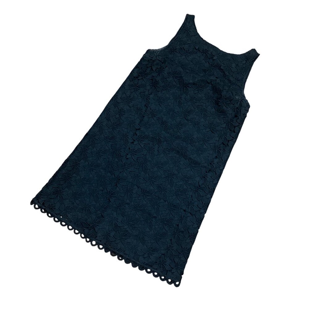 Kate Spade Black Sleeveless Crochet Midi Dress Lined Size 4 Witchygoth Fairygoth